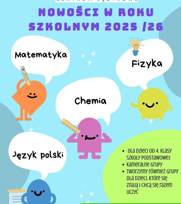 Nowy rok szkolny to dobry czas na nowości